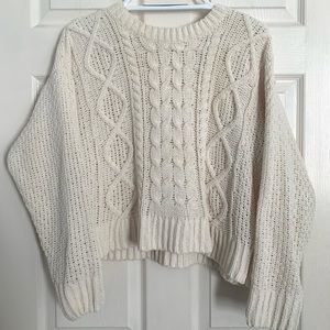 KNIT CROPPED SWEATER